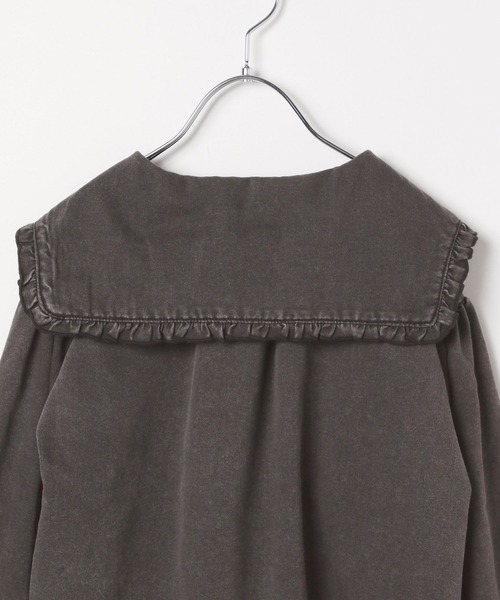 LEPSIM(レプシィム)の「【KIDS】フリル襟デニムブラウス 283660(シャツ/ブラウス・キッズ・ブルー/ブラック・120/140)」の8枚目の写真