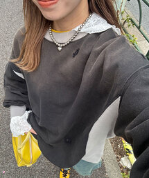 【RePRODUCTION LABEL / リプロダクションレーベル】リブ切替ダメージスウェット