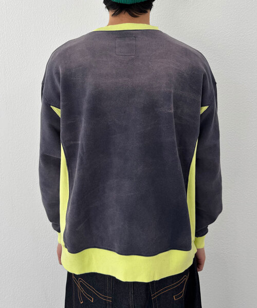 RePRODUCTION LABEL(リプロダクションレーベル)の「【RePRODUCTION LABEL / リプロダクションレーベル】リブ切替ダメージスウェット(Tシャツ/カットソー・レディース・ピンク/ネイビー/ブラック・FREE)」の20枚目の写真