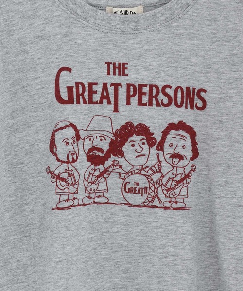 MAKE YOUR DAY（メイクユアデイ）の「えらい人バンド半袖Tシャツ■80～140cm（Tシャツ/カットソー・キッズ・グレー/サックスブルー/オレンジ・130/80/140/120/110/100/90）」の16枚目の写真