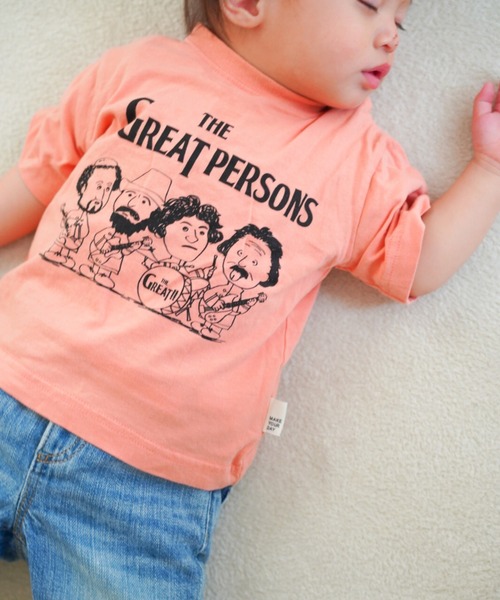 MAKE YOUR DAY（メイクユアデイ）の「えらい人バンド半袖Tシャツ■80～140cm（Tシャツ/カットソー・キッズ・グレー/サックスブルー/オレンジ・130/80/140/120/110/100/90）」の19枚目の写真
