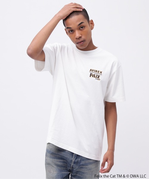 THE FELiX(フェリクス)の「《AVIREX × FELIX》"EMBROIDERY LOGO" T-SHIRT / 刺繍ロゴ 半袖Tシャツ / アヴィレックス / フィリックス(Tシャツ/カットソー・メンズ・オリーブ/ネイビー/ホワイト・XX-LARGE/X-LARGE/LARGE/MEDIUM)」の19枚目の写真