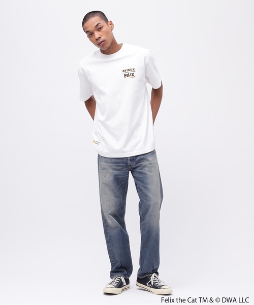 THE FELiX(フェリクス)の「《AVIREX × FELIX》"EMBROIDERY LOGO" T-SHIRT / 刺繍ロゴ 半袖Tシャツ / アヴィレックス / フィリックス(Tシャツ/カットソー・メンズ・オリーブ/ネイビー/ホワイト・XX-LARGE/X-LARGE/LARGE/MEDIUM)」の21枚目の写真