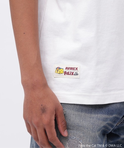 AVIREX × FELIX》'EMBROIDERY LOGO' T-SHIRT / 刺繍ロゴ 半袖T