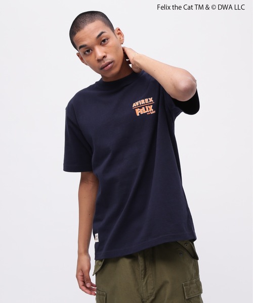 THE FELiX(フェリクス)の「《AVIREX × FELIX》"EMBROIDERY LOGO" T-SHIRT / 刺繍ロゴ 半袖Tシャツ / アヴィレックス / フィリックス(Tシャツ/カットソー・メンズ・オリーブ/ネイビー/ホワイト・XX-LARGE/X-LARGE/LARGE/MEDIUM)」の8枚目の写真