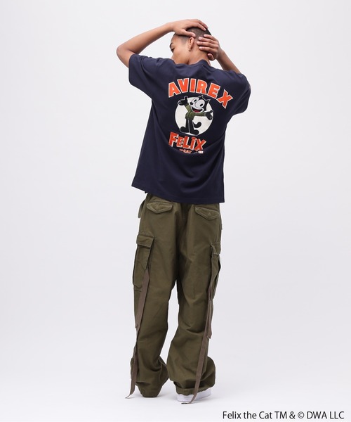 THE FELiX(フェリクス)の「《AVIREX × FELIX》"EMBROIDERY LOGO" T-SHIRT / 刺繍ロゴ 半袖Tシャツ / アヴィレックス / フィリックス(Tシャツ/カットソー・メンズ・オリーブ/ネイビー/ホワイト・XX-LARGE/X-LARGE/LARGE/MEDIUM)」の9枚目の写真