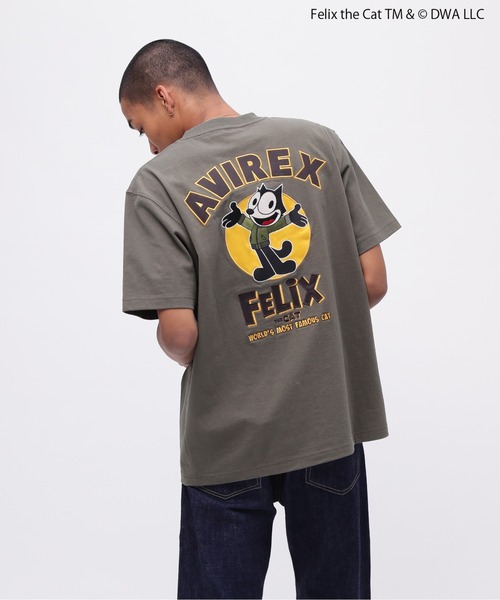 tシャツ 「AVIREX×miffy」WEB限定 EMBROIDERY T-SHIRT/アヴィレックス×ミッフィー 刺繍Tシャツ レディース AVIREX tシャツ 「直営店限定」GRAFFITI EMBROIDERY T-SHIRT