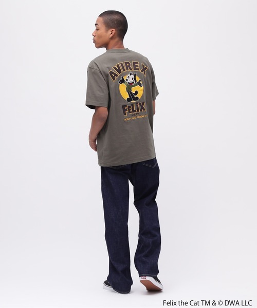 AVIREX × FELIX》'EMBROIDERY LOGO' T-SHIRT / 刺繍ロゴ 半袖T