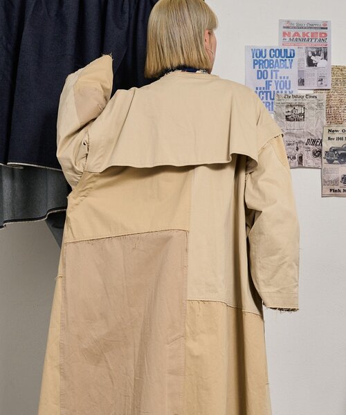 etsinta(エシンタ)の「【etsinta】2WAYジレロングトレンチコート(トレンチコート・レディース・ベージュ・ONE SIZE)」の7枚目の写真