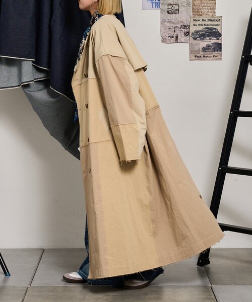 etsinta(エシンタ)の「【etsinta】2WAYジレロングトレンチコート(トレンチコート・レディース・ベージュ・ONE SIZE)」の11枚目の写真