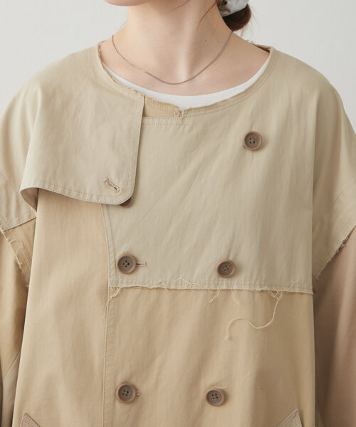 etsinta(エシンタ)の「【etsinta】2WAYジレロングトレンチコート(トレンチコート・レディース・ベージュ・ONE SIZE)」の21枚目の写真