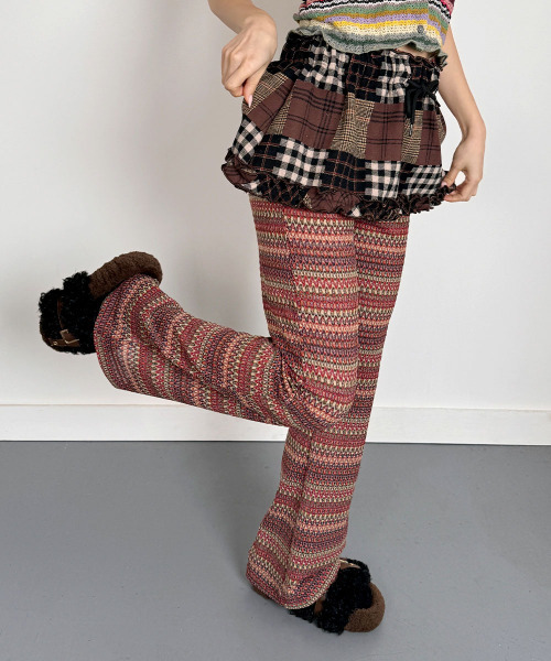 セール】ヒッピー風エスニックニットパンツ Hippie-style Ethnic