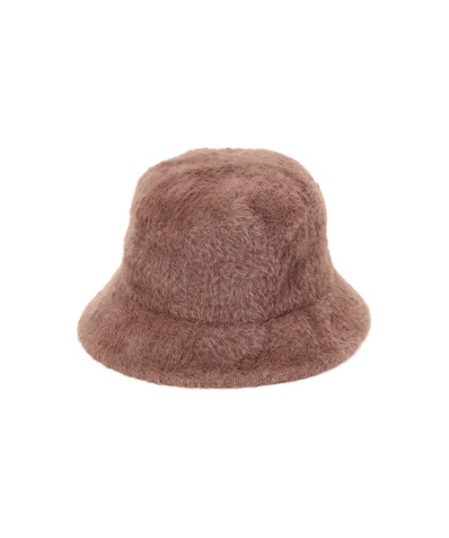 ROSE BUD（ローズバッド）の「ヘアリーバケットハット（ハット・レディース・ブラック/ブラウン・ONE SIZE）」の3枚目の写真