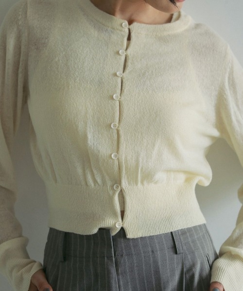 美品 アンヌーク anuke 2way Miniloop Knit F/グレー トップス 羽織り 長袖 ロング カーディガン 【2400014261554】 anuke SALE30%OFF アンヌーク セール 2025SpringSummer トップス