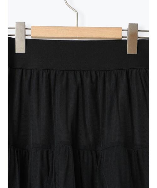 Samansa Mos2（サマンサ モスモス）の「チュールフリルスカート（スカート・レディース・ブラック/カーキ/グレー/キナリ・F）」の7枚目の写真