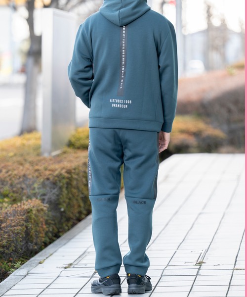 VIRTUOUS(バーチャス)の「【VIRTUOUS/バーチャス】スポンジロゴプリントパンツ/スウェットパンツ(スウェットパンツ・メンズ・ブルーグリーン/ブラック/グレー・MEDIUM/X-LARGE/LARGE)」の8枚目の写真