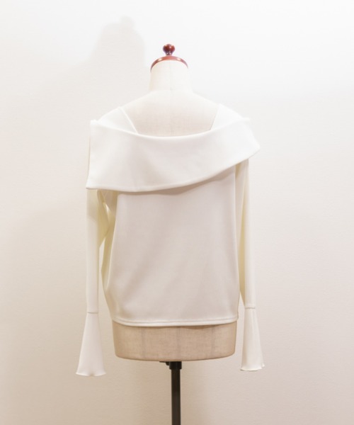 CLETTE（クレット）の「アシンメトリードロストプルオーバー（Tシャツ/カットソー・レディース・オフホワイト/ブラック・LL/3L/4L）」の15枚目の写真