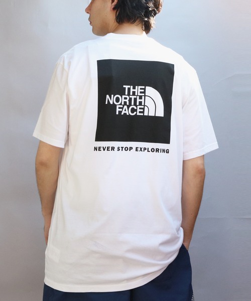 THE NORTH FACE（ザノースフェイス）の「ノースフェイスボックス半袖Tシャツ（Tシャツ/カットソー・メンズ・ホワイト/ブラック・LARGE/MEDIUM）」の2枚目の写真