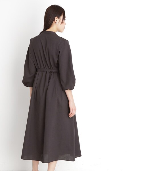 THE SHOP TK （ザ ショップ ティーケー ）の「麻調メッシュワンピース【洗える】（ワンピース・レディース・スミクロ/ベージュ・12/13）」の21枚目の写真