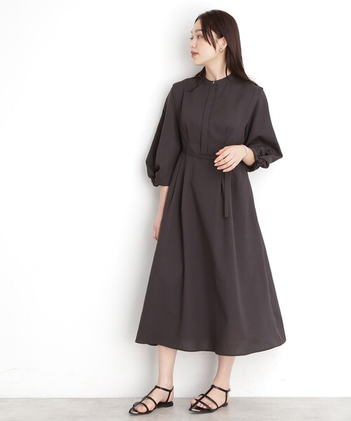 THE SHOP TK （ザ ショップ ティーケー ）の「麻調メッシュワンピース【洗える】（ワンピース・レディース・スミクロ/ベージュ・12/13）」の22枚目の写真