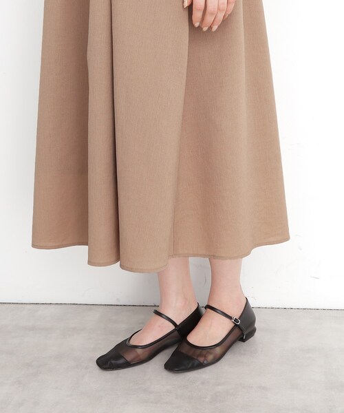 THE SHOP TK （ザ ショップ ティーケー ）の「麻調メッシュワンピース【洗える】（ワンピース・レディース・スミクロ/ベージュ・12/13）」の13枚目の写真