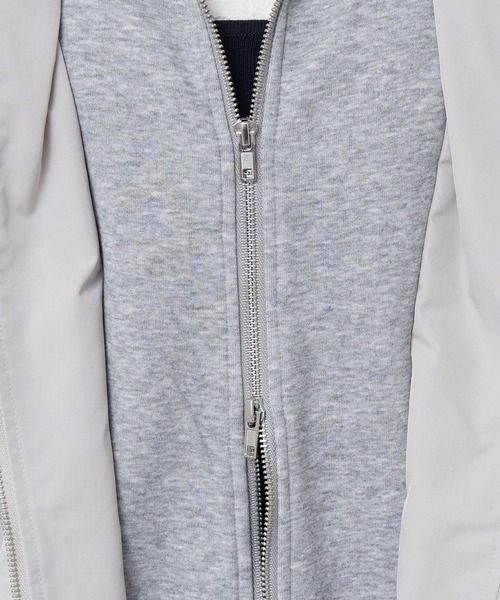 RAY CASSIN（レイカズン）の「フード付ルーズMA-1（MA-1・レディース・グレー/ホワイト/ネイビー・FREE）」の8枚目の写真