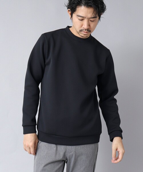 NOLLEY’S（ノーリーズ）の「【ACTIVE SECT】《限定展開》ダブルニットスウェット 25SS（スウェット・メンズ・ホワイト/ブラック/グレイッシュベージュ/ダークネイビー・S/M/L/XL）」の6枚目の写真