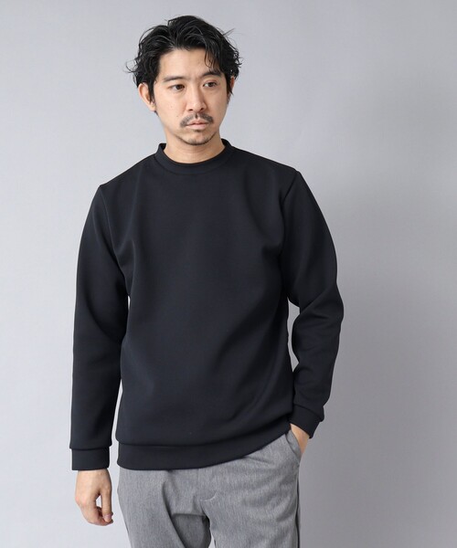 NOLLEY’S（ノーリーズ）の「【ACTIVE SECT】《限定展開》ダブルニットスウェット 25SS（スウェット・メンズ・ホワイト/ブラック/グレイッシュベージュ/ダークネイビー・S/M/L/XL）」の9枚目の写真