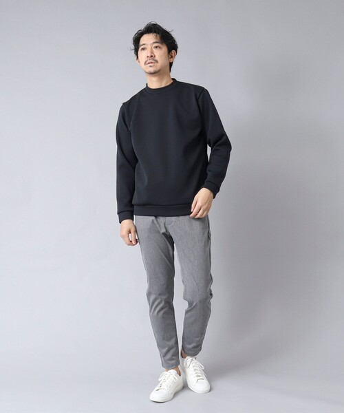 NOLLEY’S（ノーリーズ）の「【ACTIVE SECT】《限定展開》ダブルニットスウェット 25SS（スウェット・メンズ・ホワイト/ブラック/グレイッシュベージュ/ダークネイビー・S/M/L/XL）」の16枚目の写真