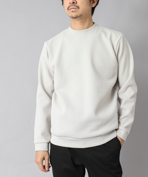 NOLLEY’S（ノーリーズ）の「【ACTIVE SECT】《限定展開》ダブルニットスウェット 25SS（スウェット・メンズ・ホワイト/ブラック/グレイッシュベージュ/ダークネイビー・S/M/L/XL）」の19枚目の写真