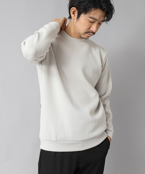 NOLLEY’S（ノーリーズ）の「【ACTIVE SECT】《限定展開》ダブルニットスウェット 25SS（スウェット・メンズ・ホワイト/ブラック/グレイッシュベージュ/ダークネイビー・S/M/L/XL）」の20枚目の写真