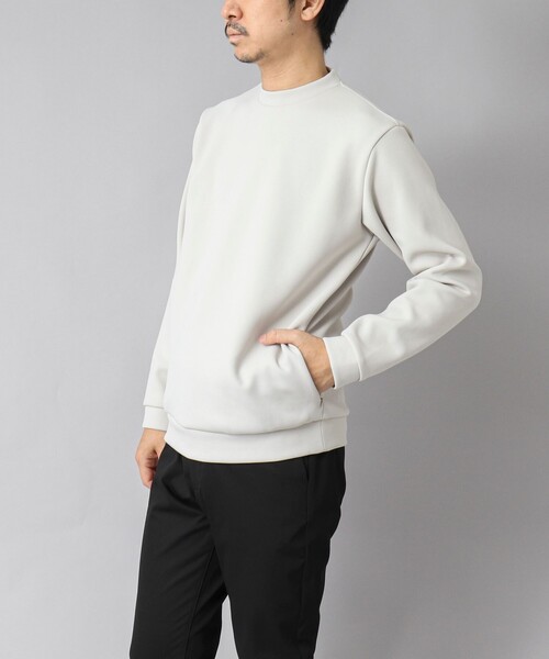 NOLLEY’S（ノーリーズ）の「【ACTIVE SECT】《限定展開》ダブルニットスウェット 25SS（スウェット・メンズ・ホワイト/ブラック/グレイッシュベージュ/ダークネイビー・S/M/L/XL）」の21枚目の写真