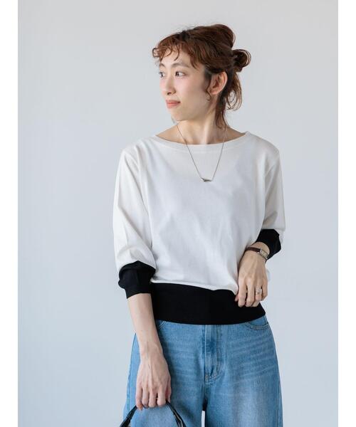 Lugnoncure(ルノンキュール)の「配色ニットプルオーバー《2025spring catalog item》(ニット/セーター・レディース・ベージュ/ネイビー/オフホワイト・F)」の8枚目の写真