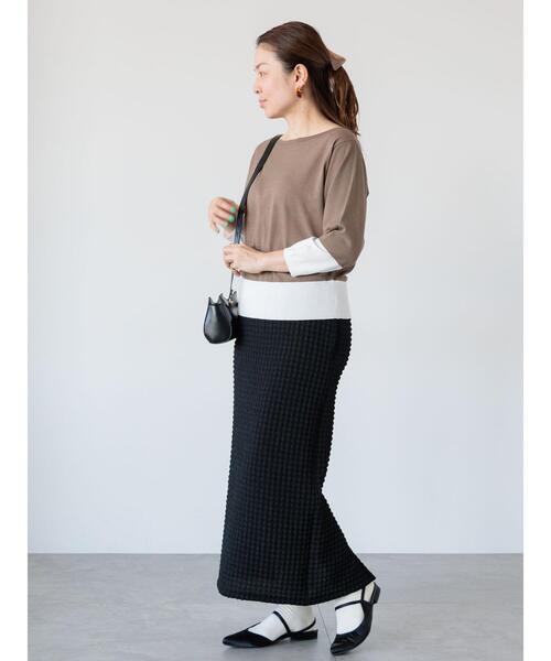 Lugnoncure(ルノンキュール)の「配色ニットプルオーバー《2025spring catalog item》(ニット/セーター・レディース・ベージュ/ネイビー/オフホワイト・F)」の9枚目の写真