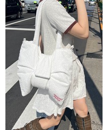 WC | コットンレースリボンバッグ(ショルダーバッグ)