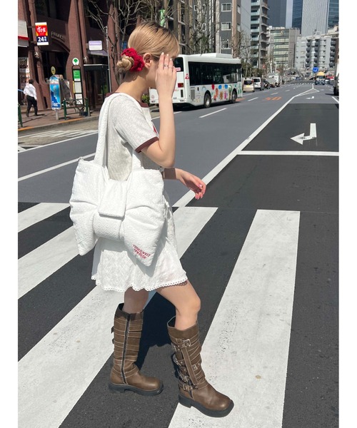 WC（ダブル シー）の「コットンレースリボンバッグ（ショルダーバッグ・レディース・ホワイト・FREE）」の18枚目の写真