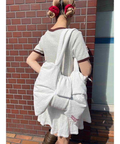 WC（ダブル シー）の「コットンレースリボンバッグ（ショルダーバッグ・レディース・ホワイト・FREE）」の22枚目の写真