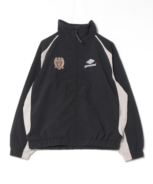 ココロブランド　キルティングジャケット　ブルゾン　刺繍ロゴ　ブラック　L EMB JERSEY JKT(BLACK/GOLD) - COCOLOBLAND WEB STORE