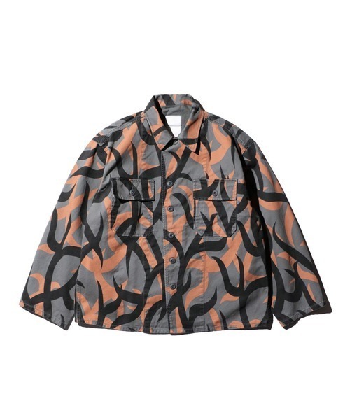 made in standard (メイドインスタンダード)の「MADE IN STANDARD メイドインスタンダード / FATIGUE UNIFORM SHIRT JACKET(ミリタリージャケット・メンズ・ブラック/グレー・LARGE/MEDIUM)」の1枚目の写真