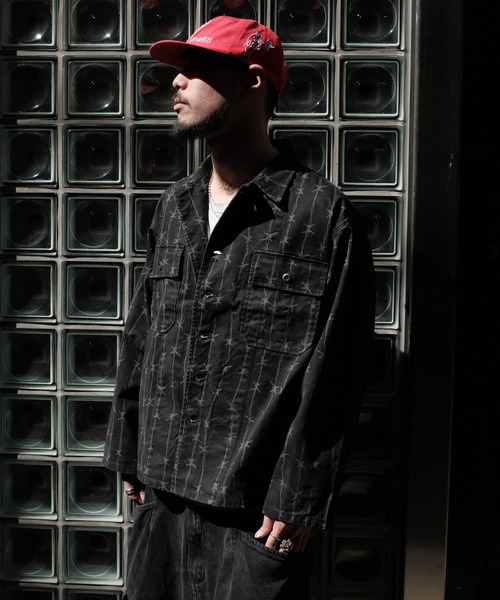 made in standard (メイドインスタンダード)の「MADE IN STANDARD メイドインスタンダード / FATIGUE UNIFORM SHIRT JACKET(ミリタリージャケット・メンズ・ブラック/グレー・LARGE/MEDIUM)」の7枚目の写真