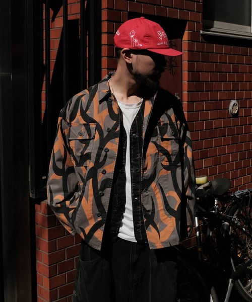 made in standard (メイドインスタンダード)の「MADE IN STANDARD メイドインスタンダード / FATIGUE UNIFORM SHIRT JACKET(ミリタリージャケット・メンズ・ブラック/グレー・LARGE/MEDIUM)」の10枚目の写真