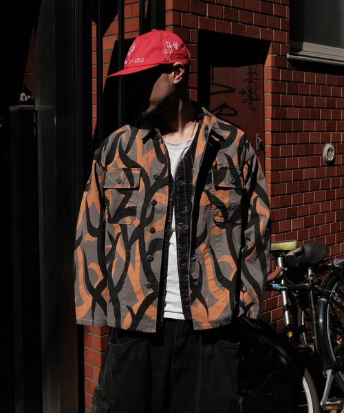 made in standard (メイドインスタンダード)の「MADE IN STANDARD メイドインスタンダード / FATIGUE UNIFORM SHIRT JACKET(ミリタリージャケット・メンズ・ブラック/グレー・LARGE/MEDIUM)」の12枚目の写真