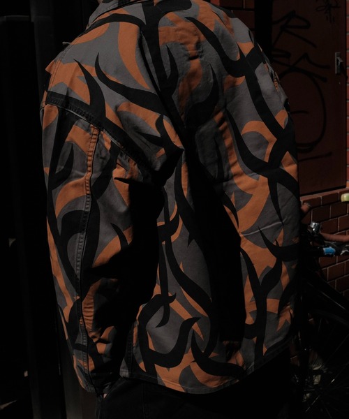 made in standard (メイドインスタンダード)の「MADE IN STANDARD メイドインスタンダード / FATIGUE UNIFORM SHIRT JACKET(ミリタリージャケット・メンズ・ブラック/グレー・LARGE/MEDIUM)」の14枚目の写真