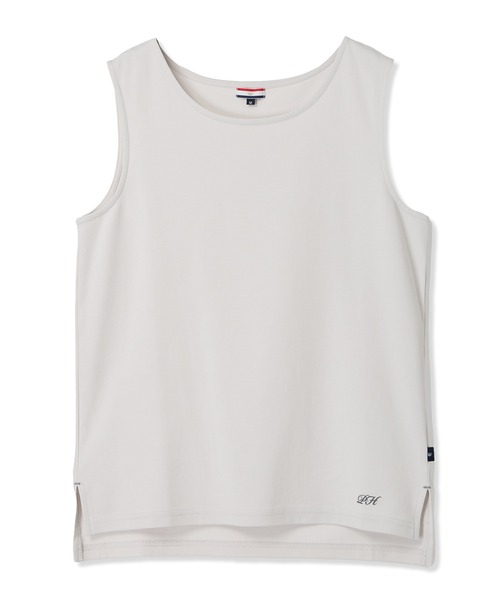 Petit Honfleur（プチオンフルール）の「【接触冷感・UVカット】タンクトップ（Tシャツ/カットソー・レディース・ブラック/グレー/ホワイト・M/L）」の9枚目の写真