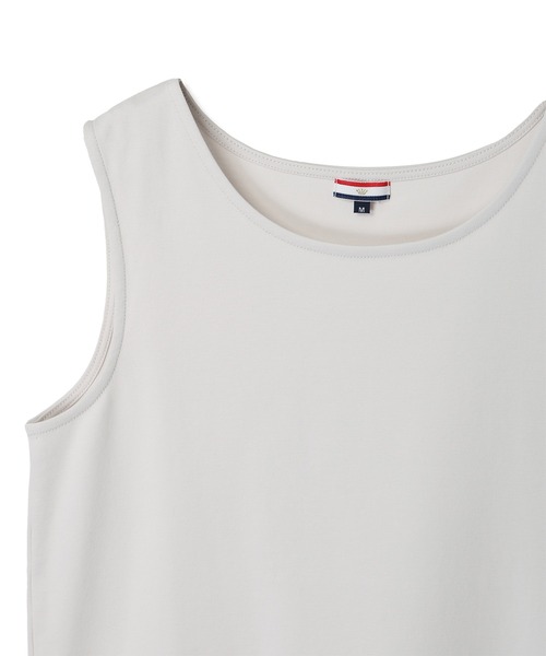Petit Honfleur（プチオンフルール）の「【接触冷感・UVカット】タンクトップ（Tシャツ/カットソー・レディース・ブラック/グレー/ホワイト・M/L）」の11枚目の写真