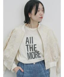 Samansa Mos2 blue | ビッグロゴロンT(Tシャツ/カットソー)
