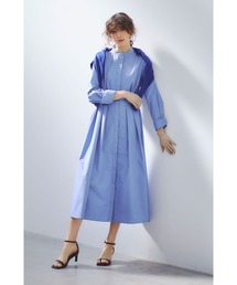 &. NOSTALGIA | ウエストタックシャツワンピース（長袖）(シャツワンピース)