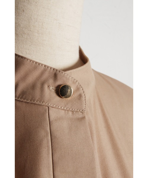 &. NOSTALGIA（アンドドットノスタルジア）の「ウエストタックシャツワンピース（長袖）（シャツワンピース・レディース・ブルー/ネイビー/ベージュ・M）」の10枚目の写真