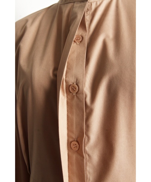 &. NOSTALGIA（アンドドットノスタルジア）の「ウエストタックシャツワンピース（長袖）（シャツワンピース・レディース・ブルー/ネイビー/ベージュ・M）」の15枚目の写真