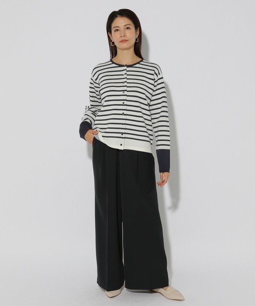 Elura(エルーラ)の「カットソーライクニットカーディガン/289226(カーディガン/ボレロ・レディース・ネイビー/イエロー/ブラック系その他・FREE)」の14枚目の写真